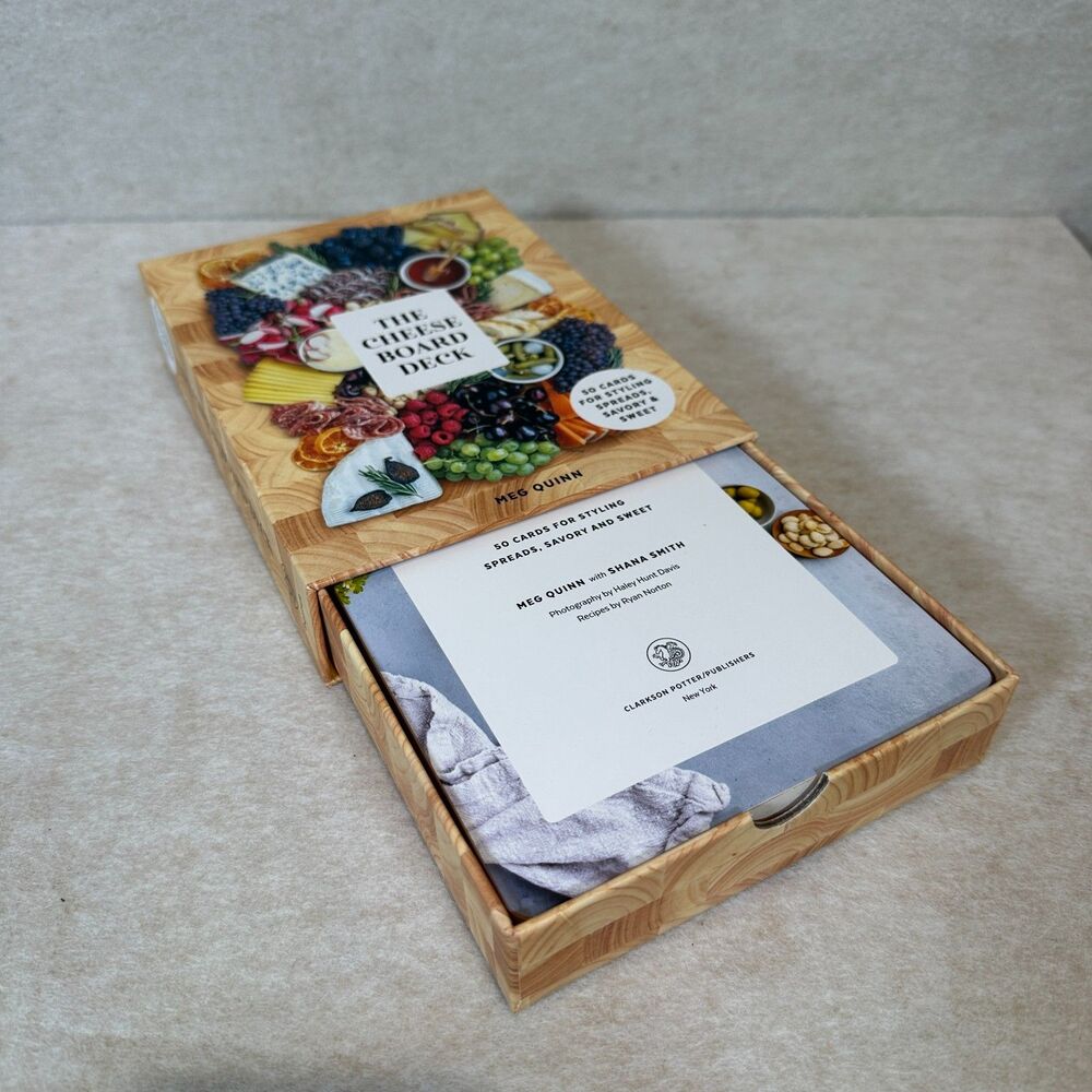 The Cheese Board Deck 50 Cards Meg Quinn Clarkson Potter Charcuterie Boxed Set